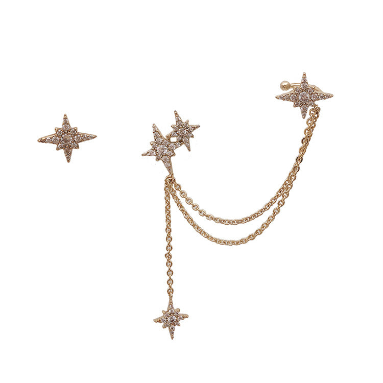 Asymmetric Meteor Stud Earrings