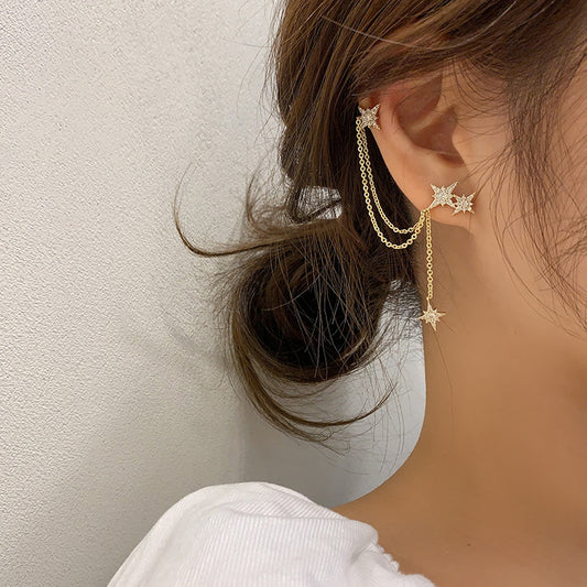 Asymmetric Meteor Stud Earrings